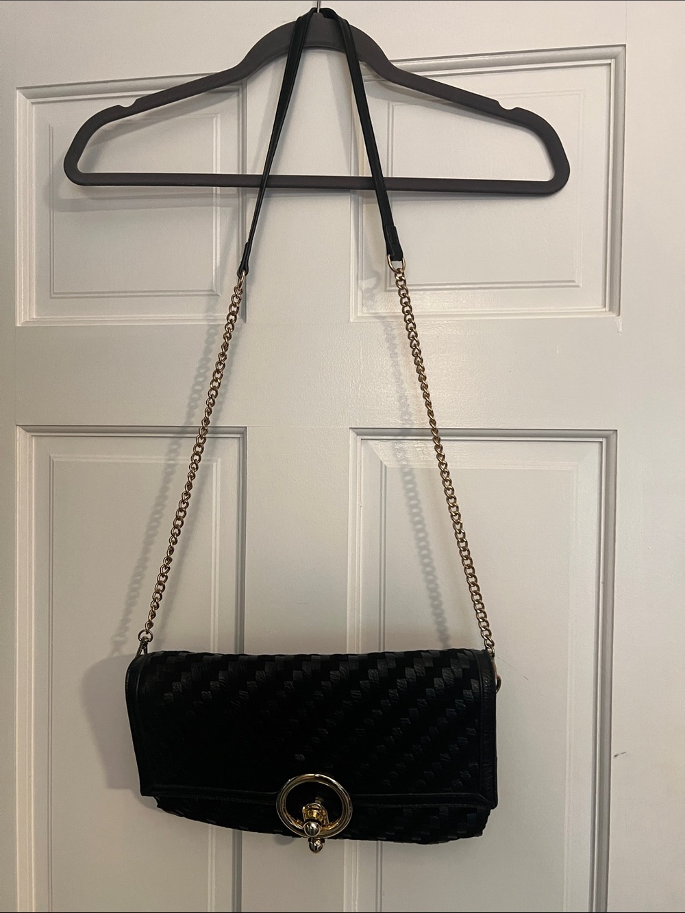 Sondra Roberts Squared weaved bag